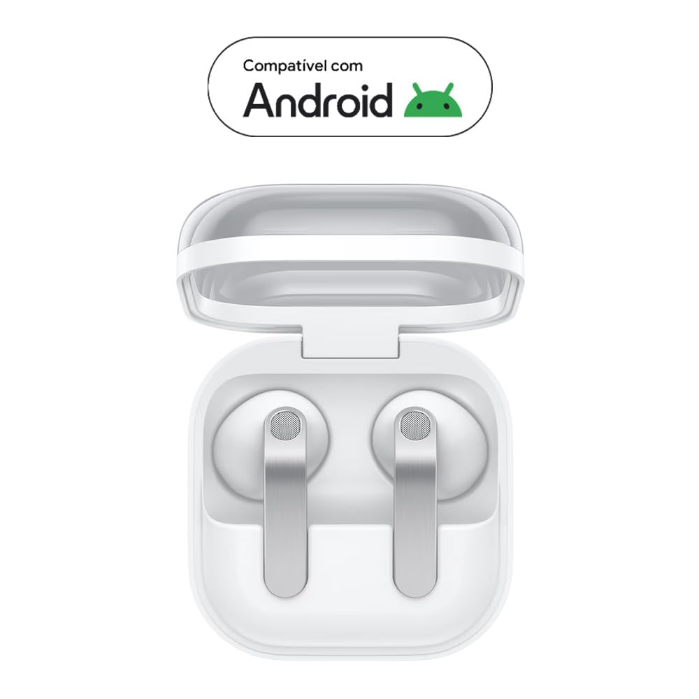 Samsung Galaxy Buds4,Fone de Ouvido,Galaxy AI,Gemini, Branco